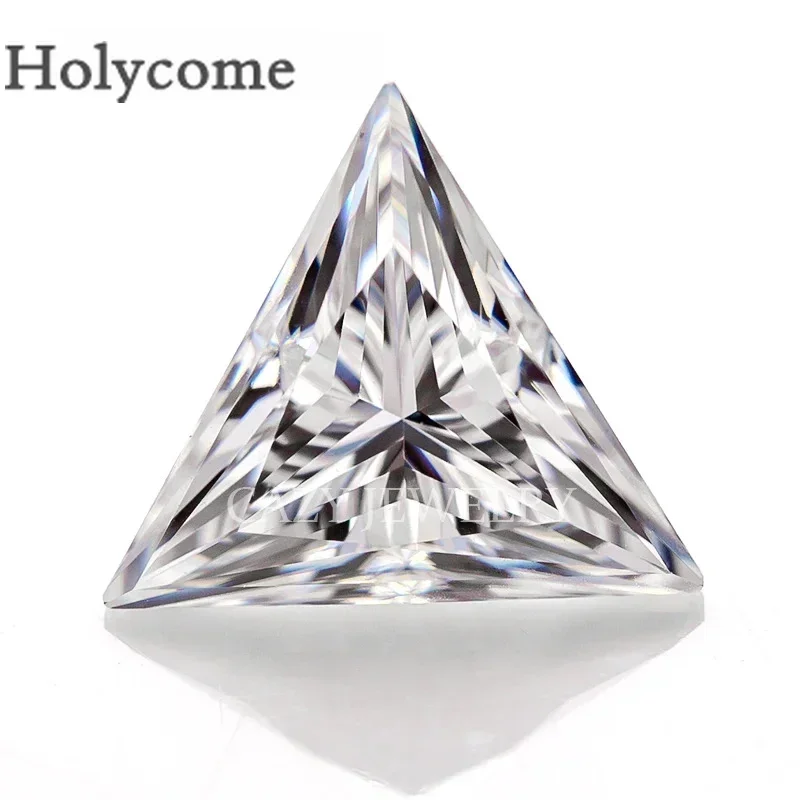 Triangle Cut D Color Super White VVS1 Clarity Sparkling Loose Synthetic Gemstone for Jewelry Making Top Quality with GRA Report