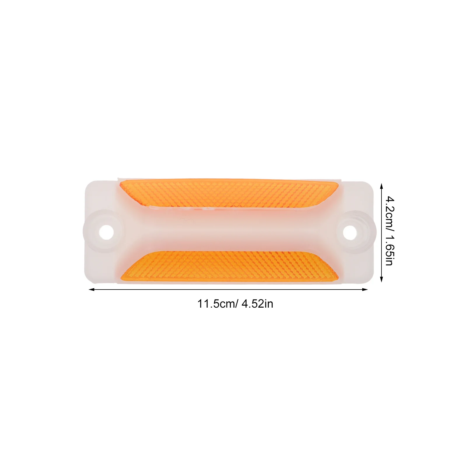 8Pcs Reflective Driveway Markers Plastic Road Studs High Visibility Safety Posts for Pavement Garage Highway Warning Signs