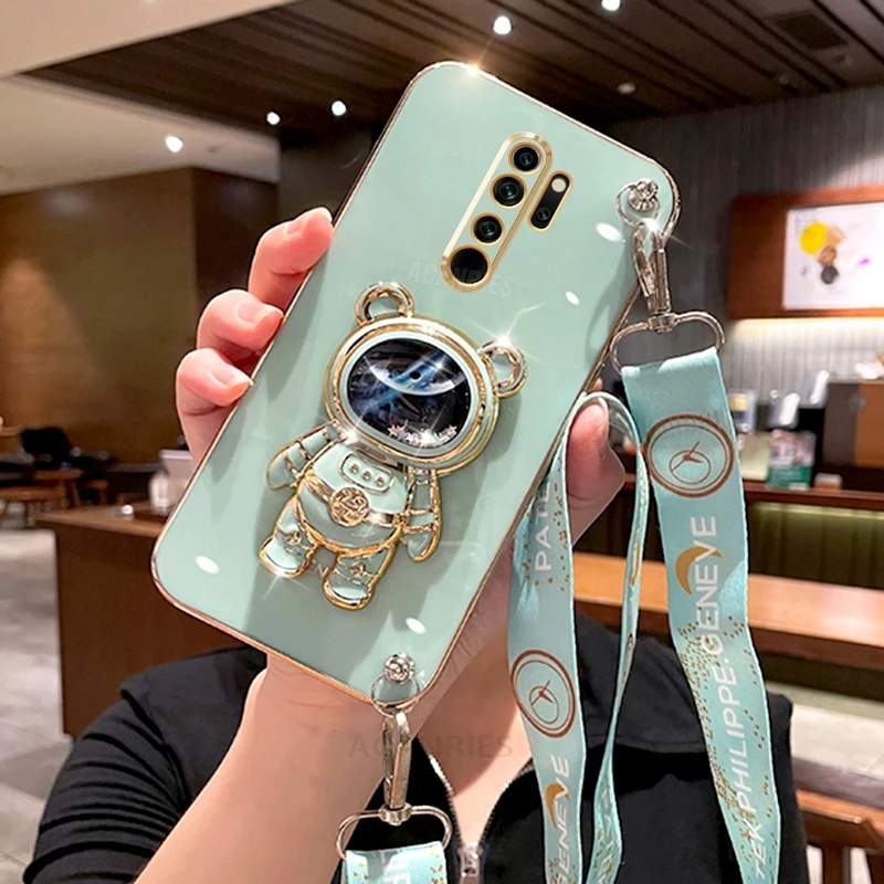 Note8pro Crossbody Lanyard Plating Case On For Xiaomi Redmi Note 8