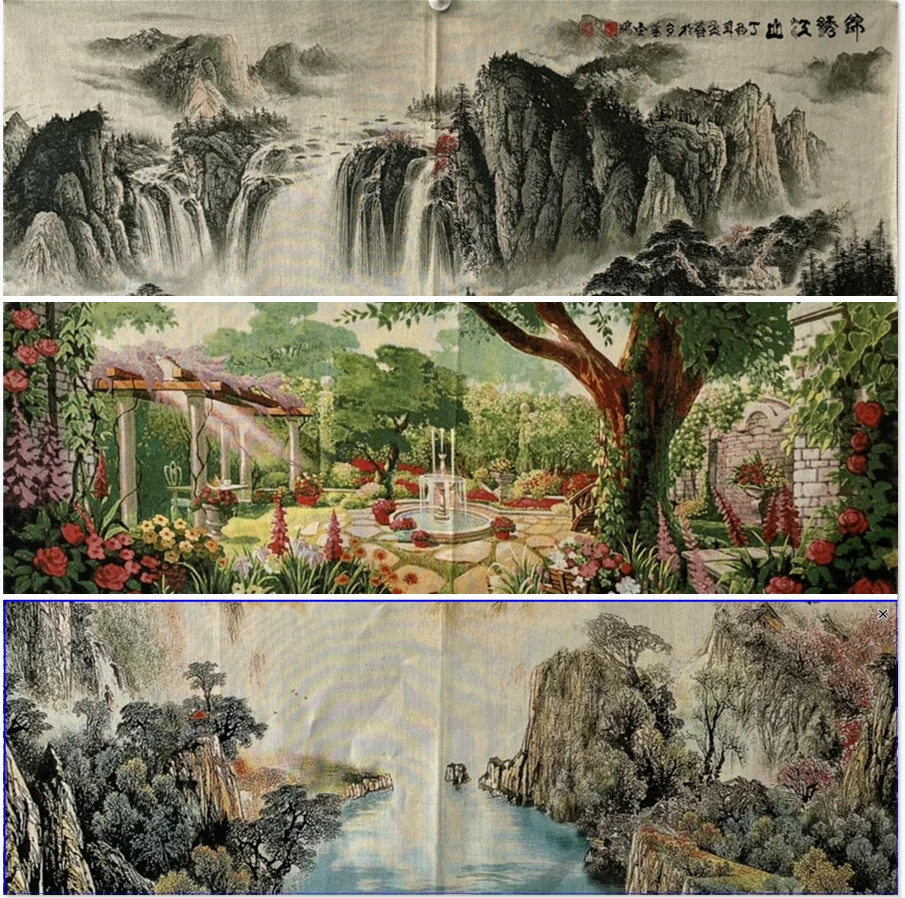 

New DIY Decorative Canvas Painting Diamond Embroidery Painting Landscape Landscape Flower Art Painting Mural