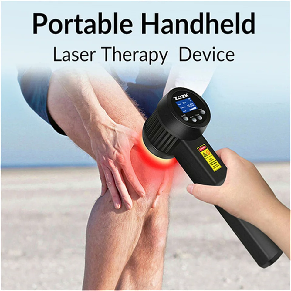 

ZJZK Class 3B 808nm*15 650nm*10 MLS Laser Therapy for Foot Pain Professional Laser Physical Therapy for Humans Elbow Knee Home