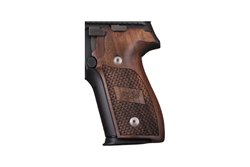 KSD Brand Sig Sauer P228 / P229 Compatible Walnut Grips Dragon Skin