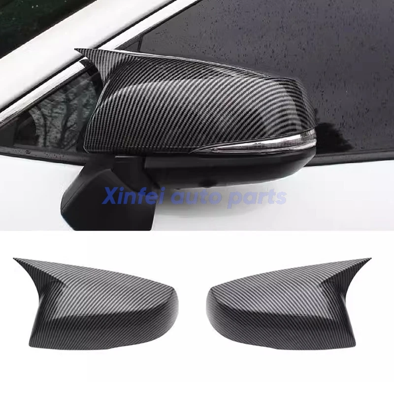 

Highlander боковое зеркало крыло аксессуары заднего вида карбоновый узор глянцевый черный модифицированный для Toyota RAV4 2019-2022 гг.