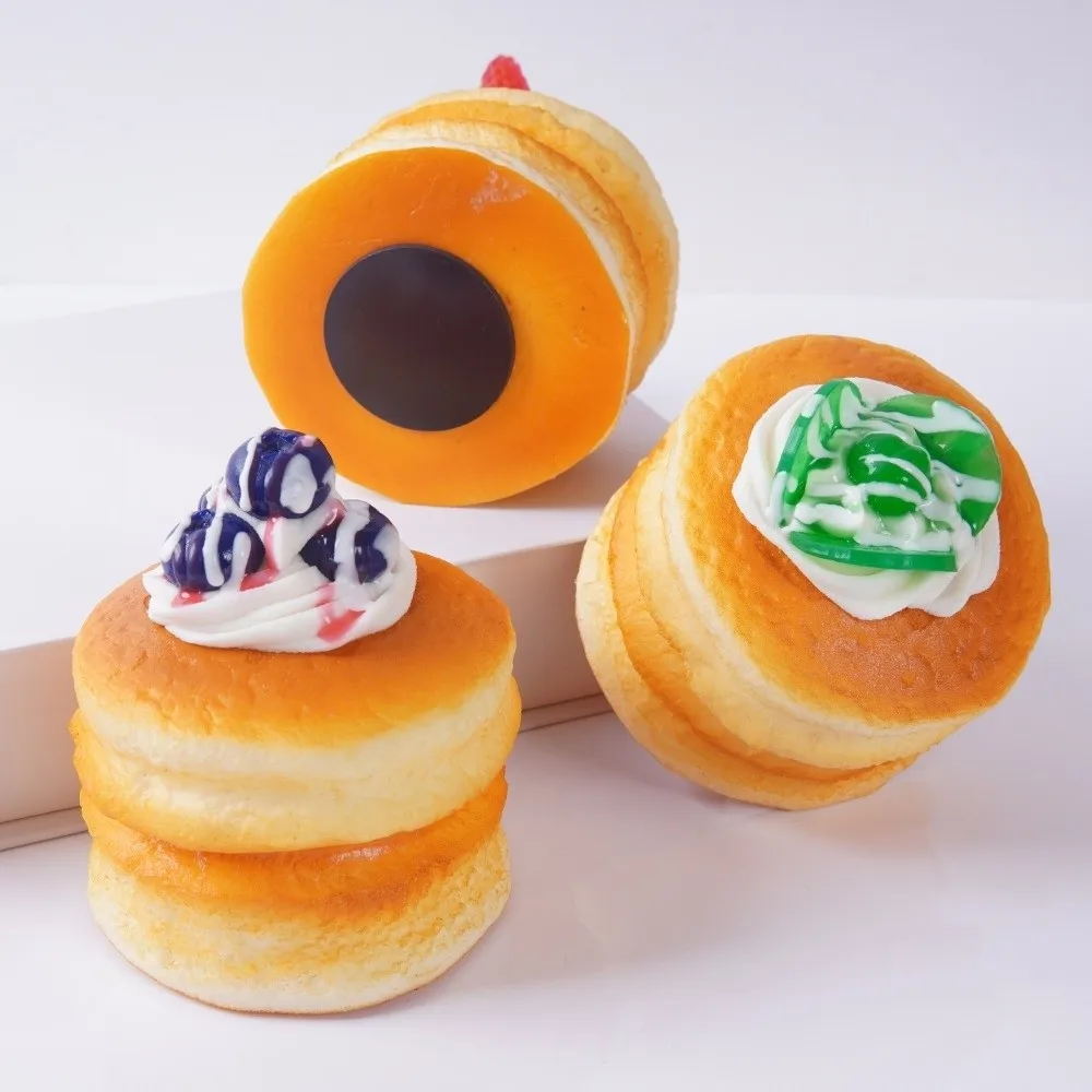 New Rebound Cake Squeeze Cartoon Anti-stress Fidget Squeeze Soft Refrigerator Magnets for Adult