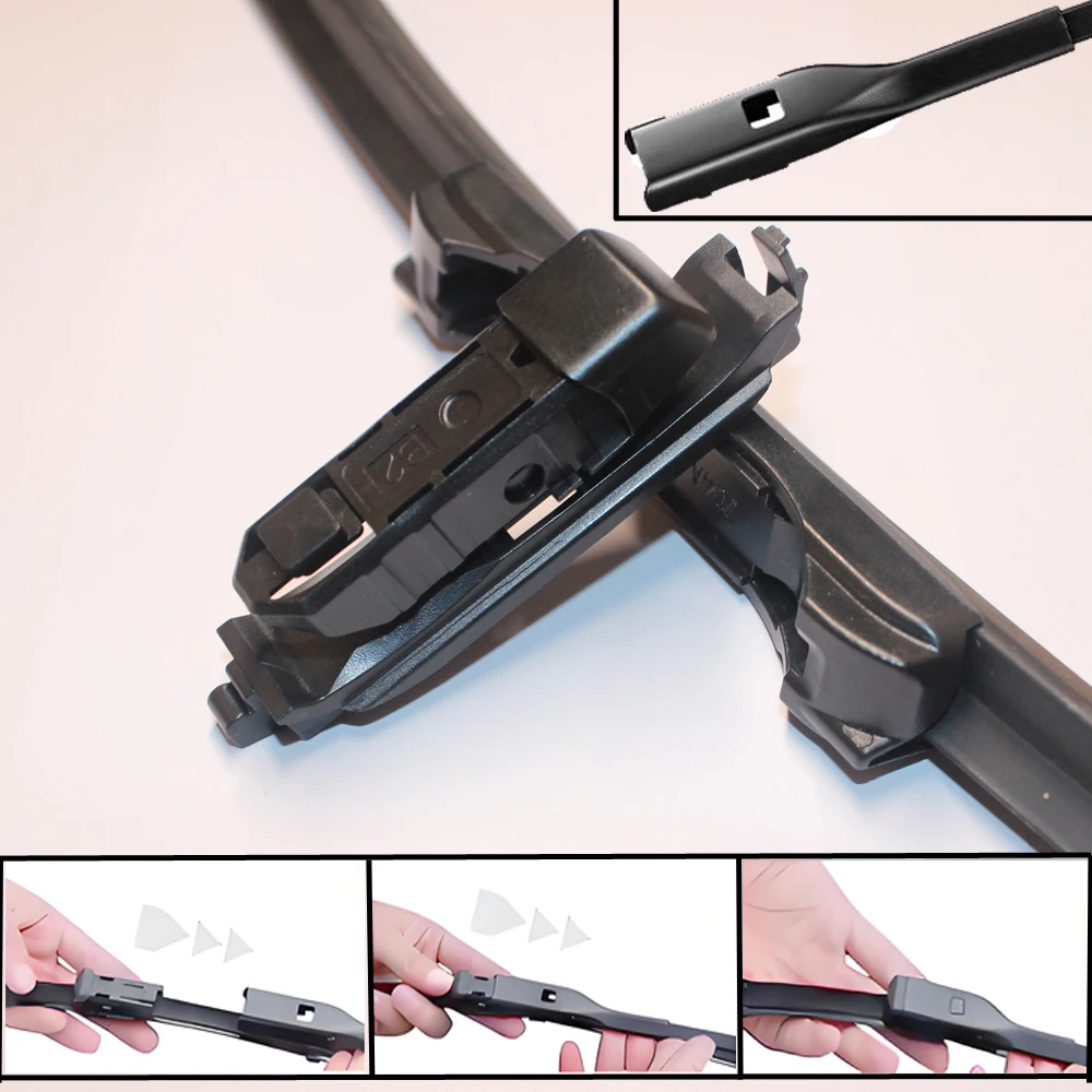 لأودي Q2 GAB GAG SUV Quattro 2016 2017 2018 2019 2020 2021 2022 الأزرق اكسسوارات السيارات مزدوجة المطاط ممسحة زجاج أمامي شفرات #6