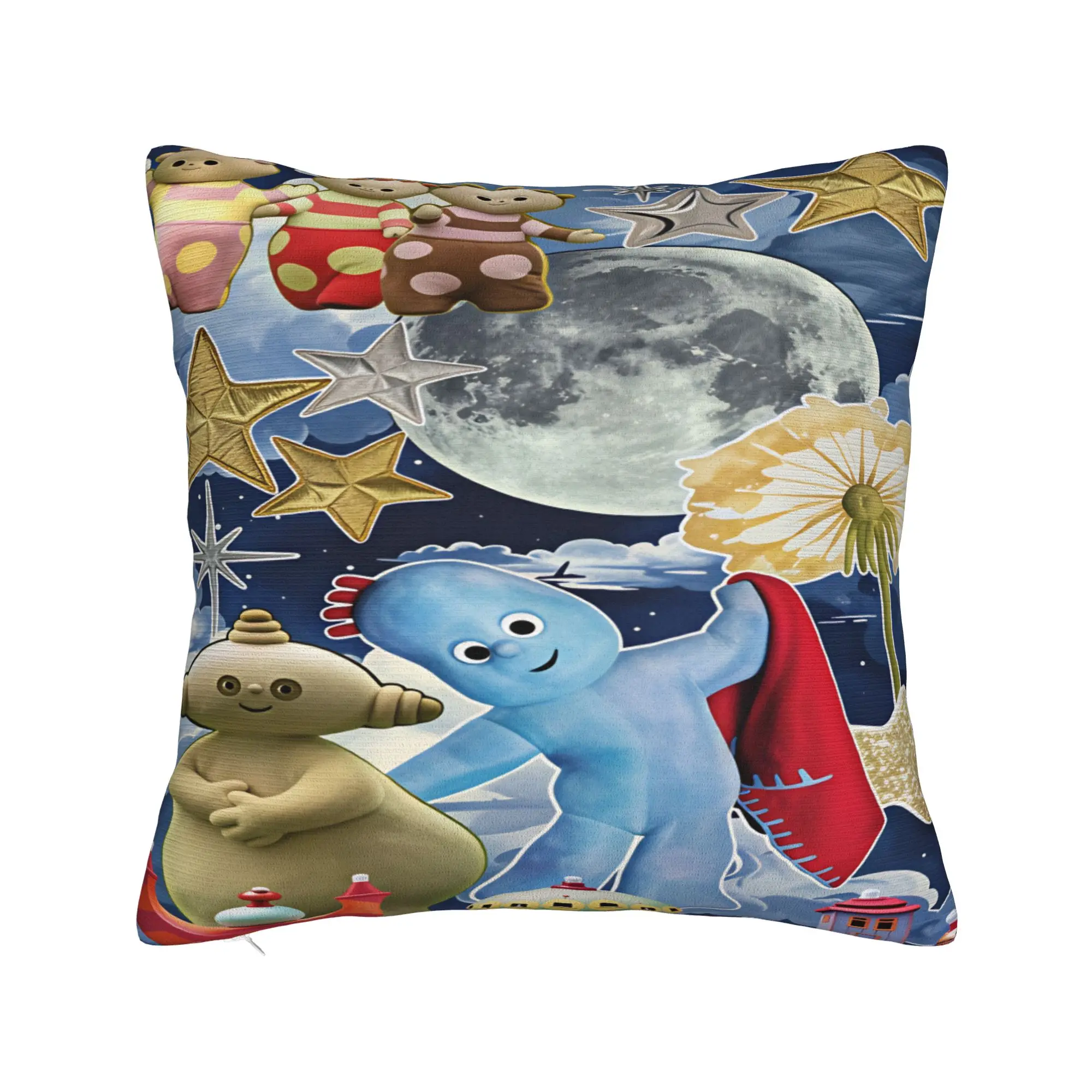 The Haahoos In the night garden Pillow Cover  Vintage Pillow Case For Living Room Bed Chair Comfy Cushion Cover Gift