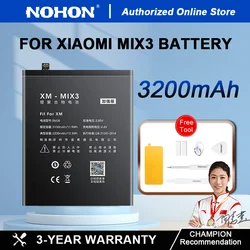 NOHON Battery Replacement for Xiaomi Mix Series BM3B BM3K Battery for Xiaomi MI MIX 2 MIX 3 MIX2 MIX3 Batetira with Free tools