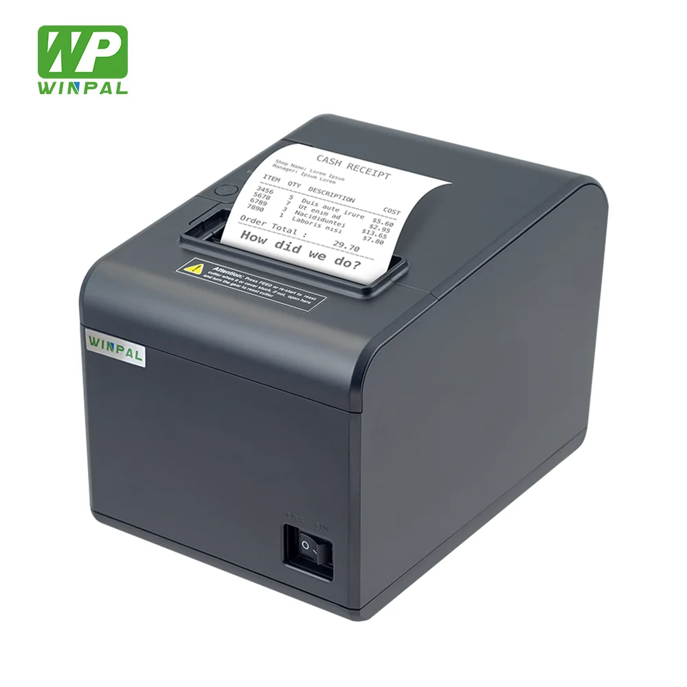 

Winpal WP230 OEM Supply Desktop 3 Inch Bill Pos Printer 80mm Ticket Receipt Thermal Printer