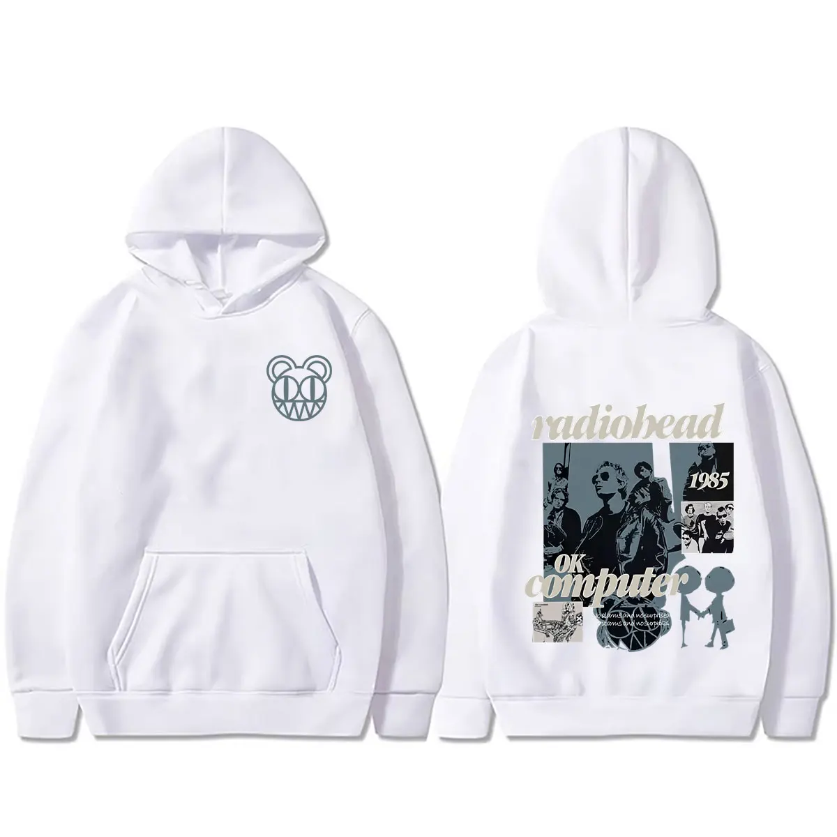 Rock Band Radiohead OK Computer Graphic Hoodie Men Women Hip Hop Oversized Sweatshirt Men's Fashion Vintage Casual Sportswear