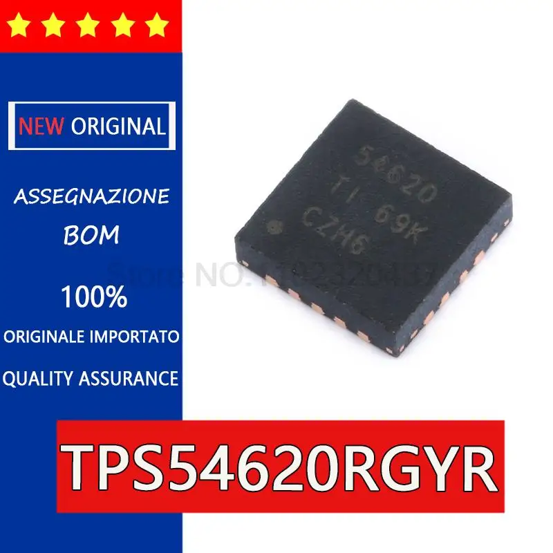 10PCS Original TPS54620RGYR TPS54620RGY TPS54620RGYT 54620 step-down QFN chip TPS54620 VQFN-14 stock