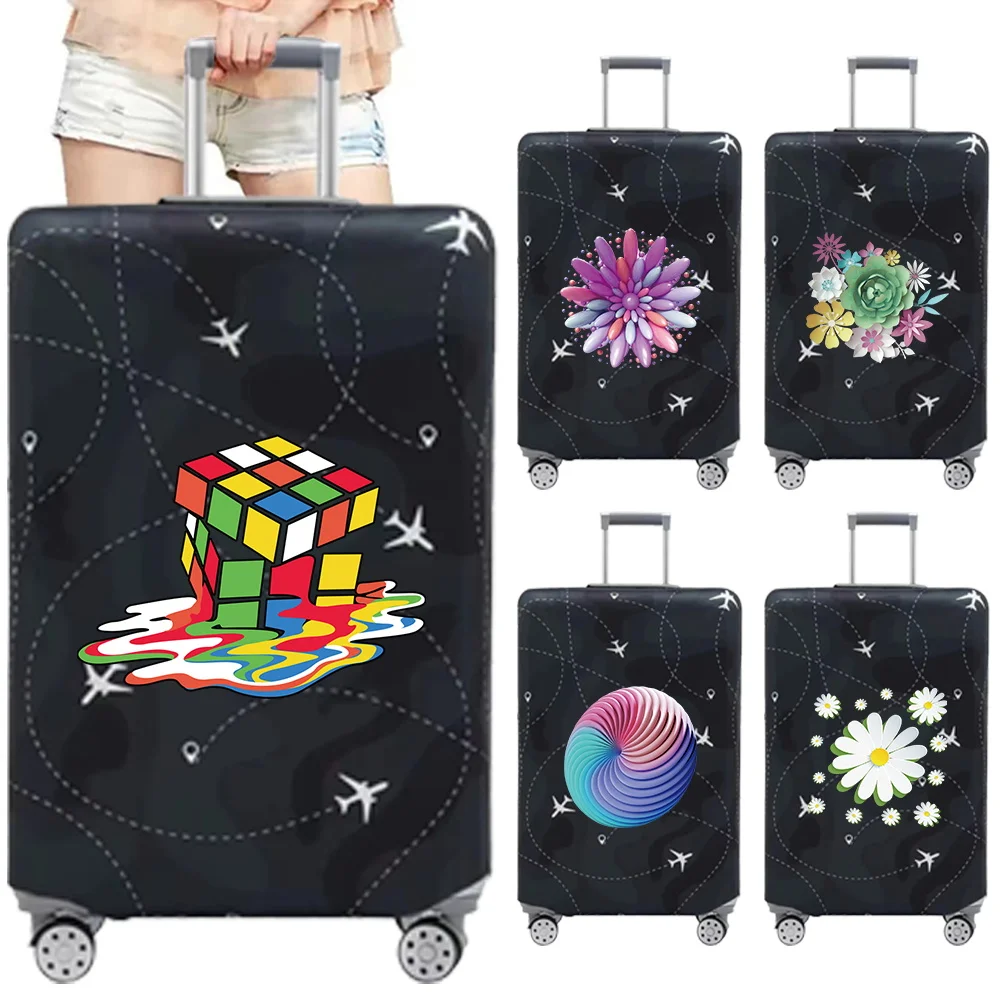 

Luggage Cover Travel Bag Protective Cover Stretch Dustproof Luggage 18-32 Inch Travel Accessories 3D Pattern Series