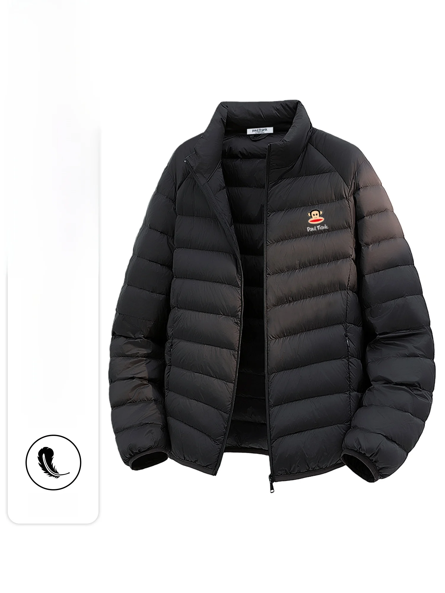 

PaulFrank Loose Fit Du down Jaet Men's Warmth Stand Collar Svel Polyester Fiber Youth Faion Winter Outerwear