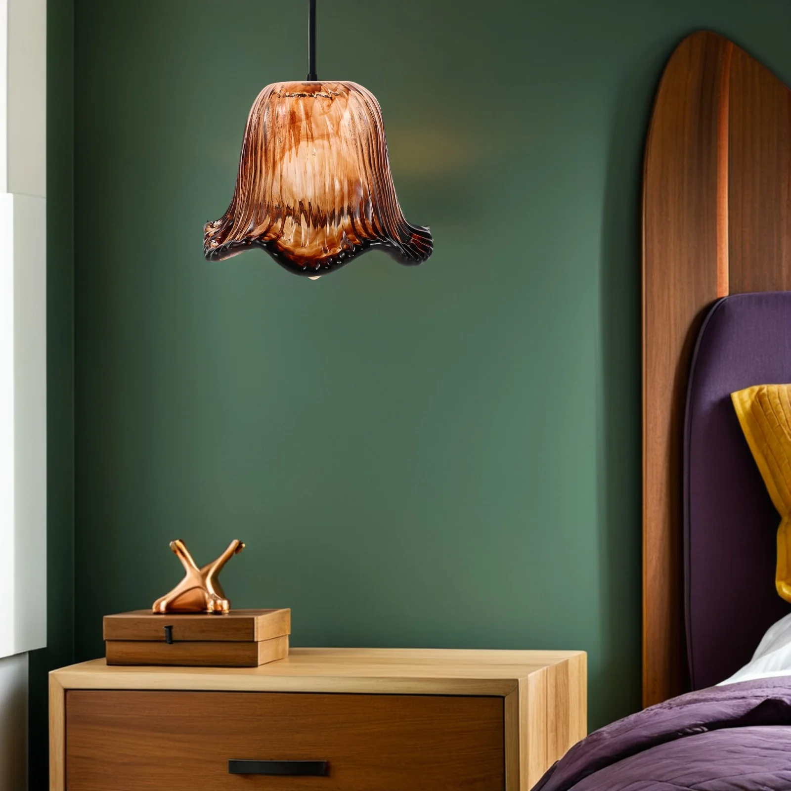 

Винтажный стеклянный абажур 42 мм, сменный подвесной стол, напольный настенный светильник, ретро-дизайн