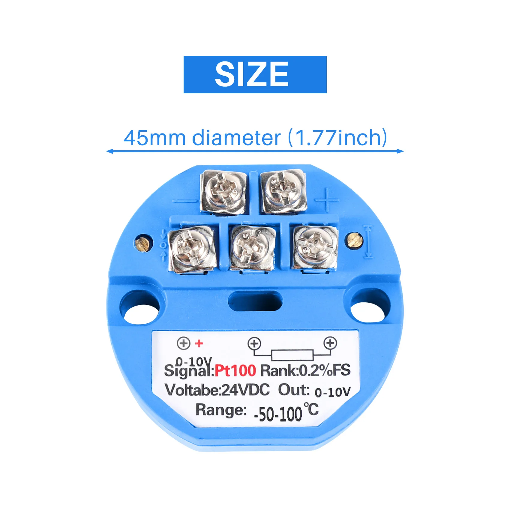 2025 Trend RTD PT100 Temperature Transmitter DC24V Minus 50 - 100 Degree Output 0-10V