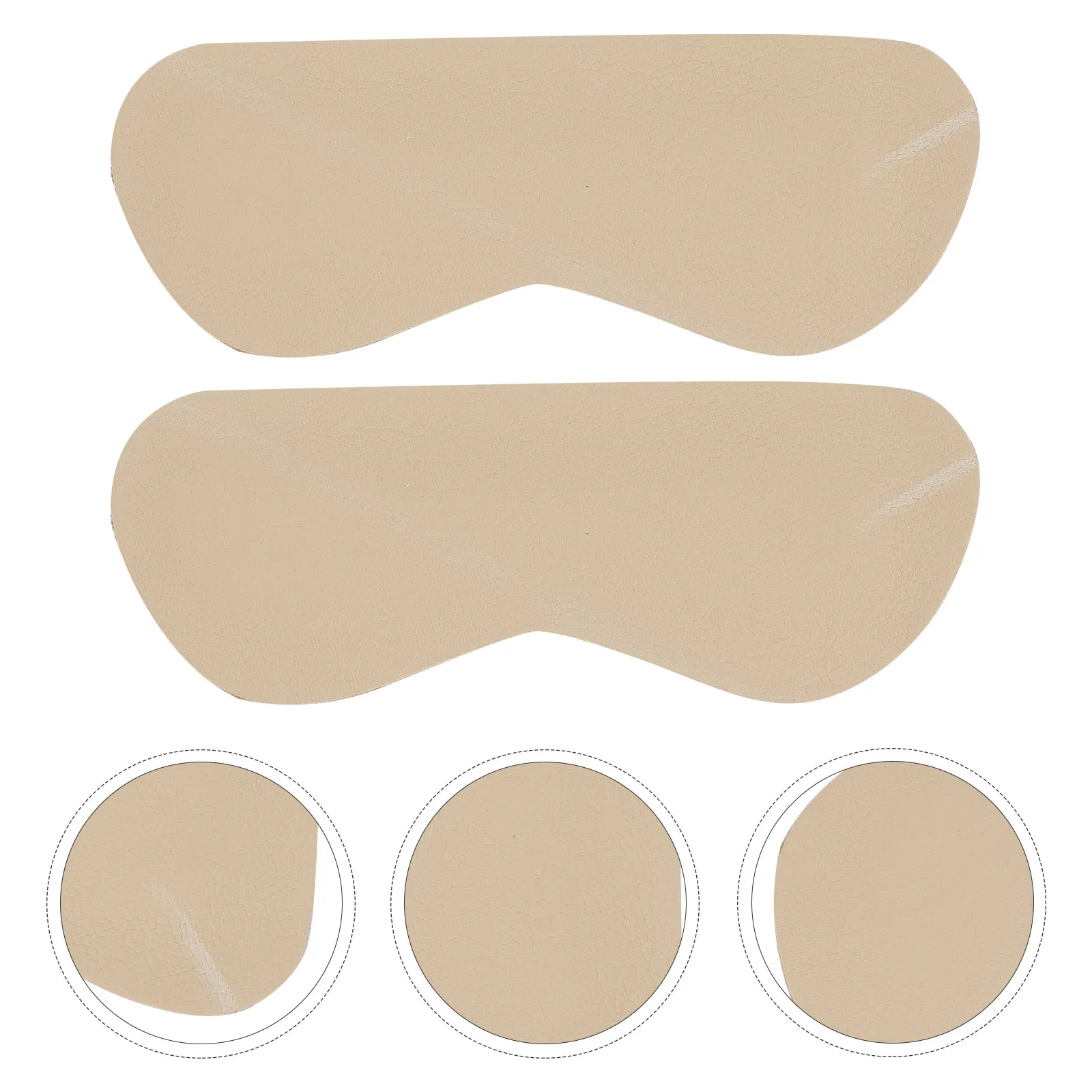 Pair of Heel Grips Beige Self Adhesive Back Heel Protectors Foot Care Pads Prevent Blister Pain Helps Shoes Fit Better