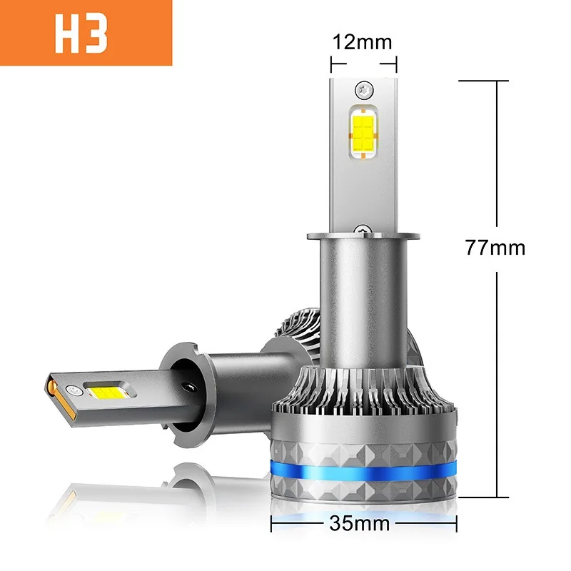 

Efficient LED Headlight Bulbs for Car, 6000K 120W 3570 Chips, H4/HB2/9003 LED Headlight Bulbs for 9004/HB1 9007/HB5 H13/9008