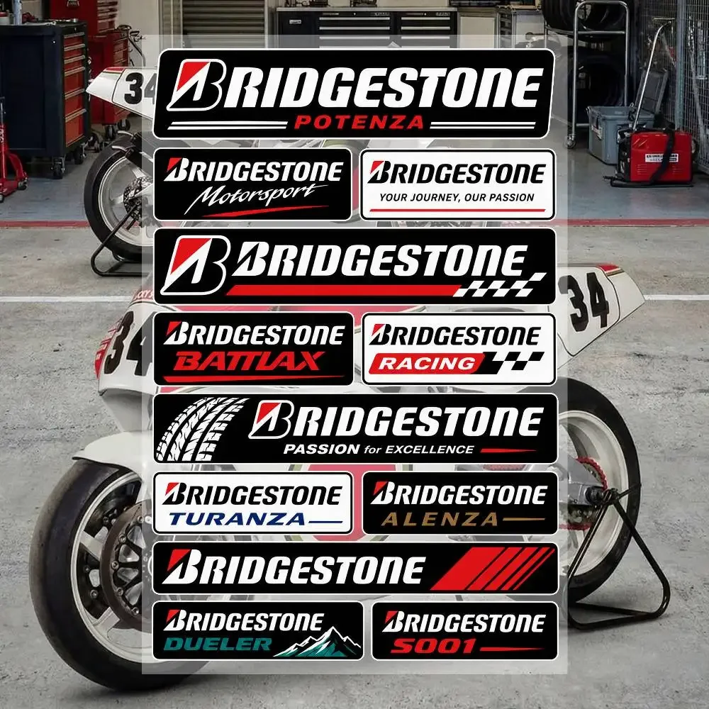 Pegatinas de Vinilo Impermeables Bridgestone para Coche, Motocicleta, Bicicleta, Patineta, Laptop, Botella, Teléfono