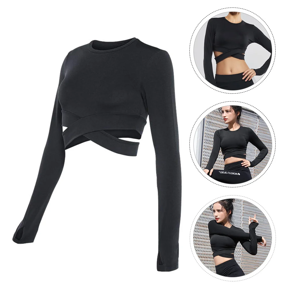 

1Pcs Yoga Crop Tops Comfortable Skin Friendly Stretchy Quick Dry Seamless Fitness Clothes for Women Workout Gym