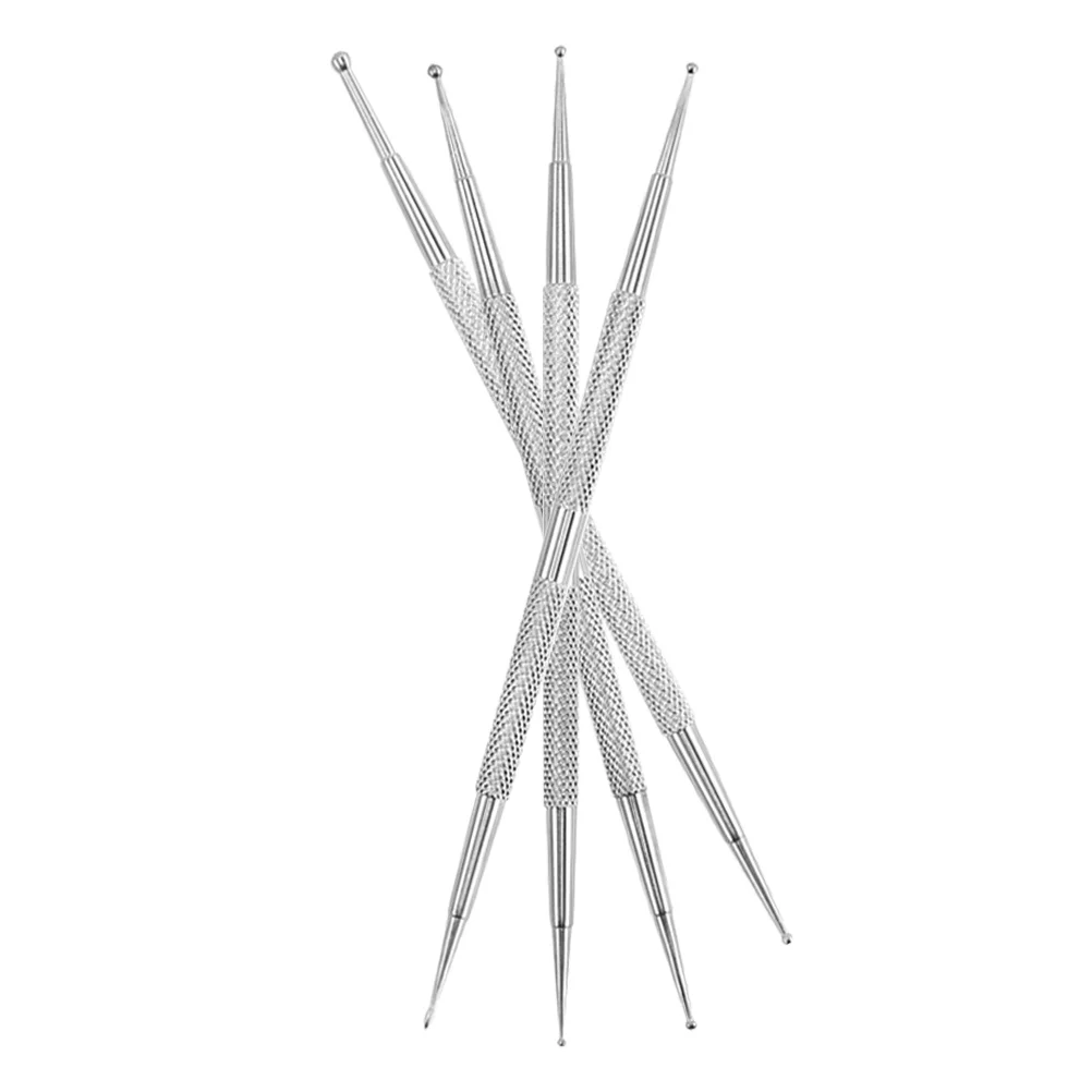 Stylos à pointe pour Nail Art, 4 pièces, pour ramassage de strass, outil de pointage de manucure, fournitures pour Nail Art pour femmes, Kit de stylo de décoration