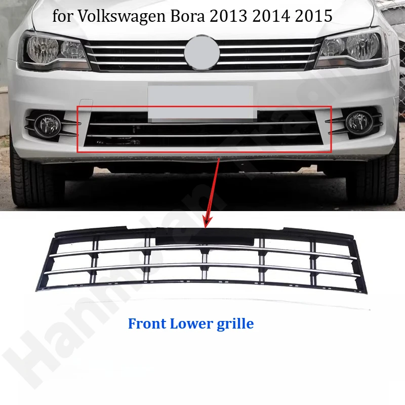 

for Volkswagen Bora 2013 2014 2015 Front lower grille/front bumper grille ventilation net/car exterior decoration accessories