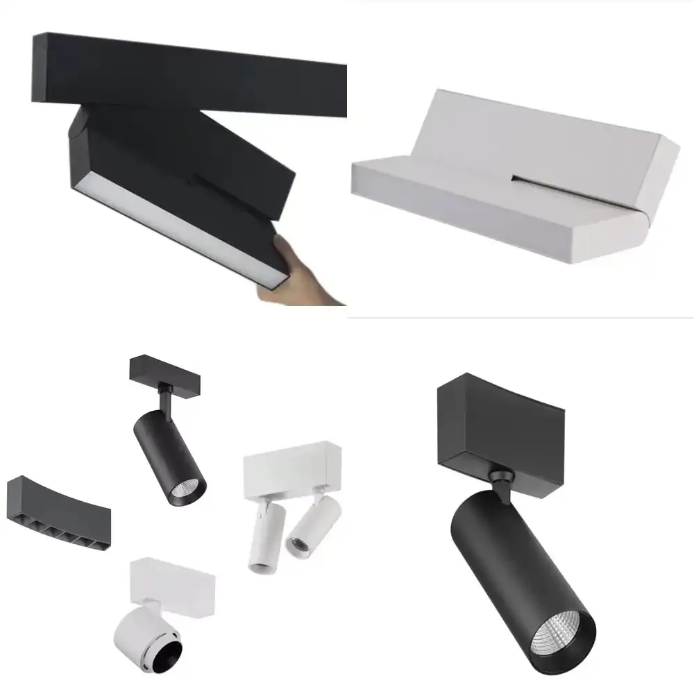 Dimmable LED Track Light Fixture 16W for ECOJAS ETL CE ROHS Magnetic Lighting for Commercial Retail Display Shop Office