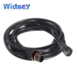 Conector impermeable IP68 línea de extensión alargada 234 núcleos 22AWG 0,3 conector de cable cuadrado de 2 pines 3 pines 4 pines con cable 0,5 m 1m 5m