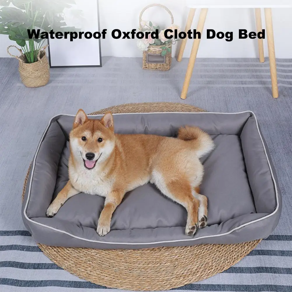 Dog Bed Dog Sofa with Armrest Waterproof Dog Bed with Non-slip Cozy Bolster Cushion for Small Dogs Washable for Extra for Dogs