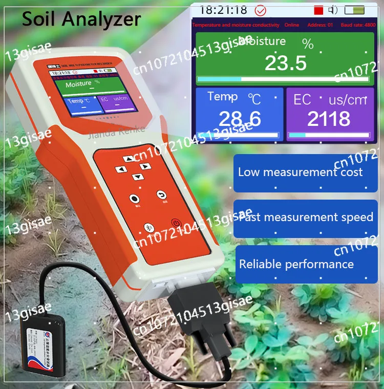 High Sensitivity Digital Soil Nutrient Analyzer Portable Ec-ph-npk Soil Moisture Analyzer