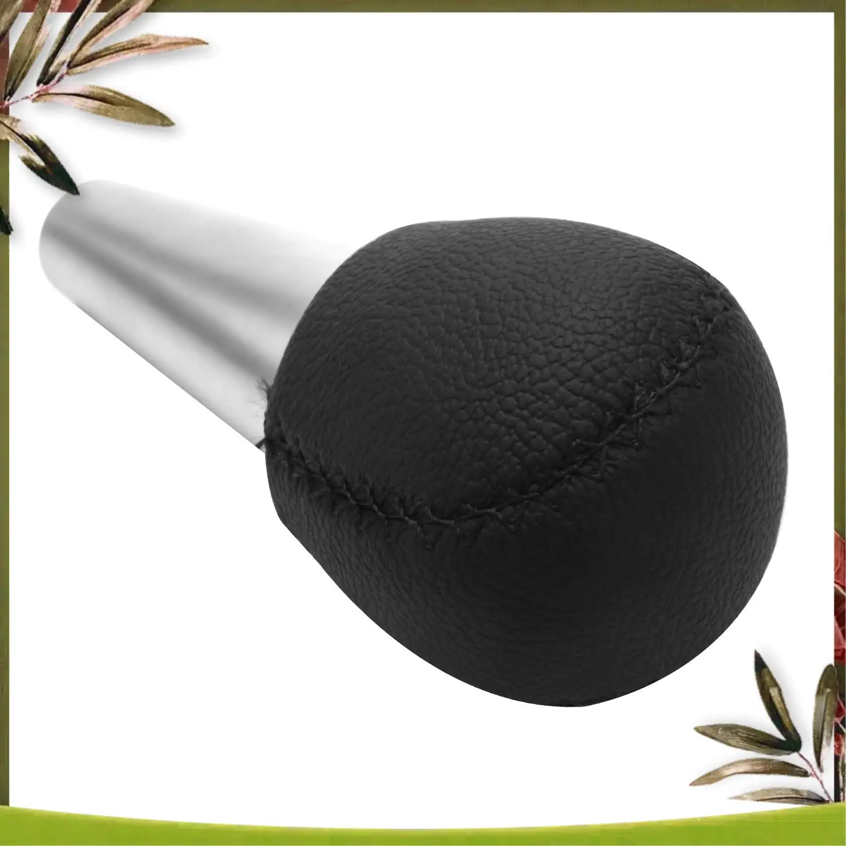 AB98-مقبض ناقل حركة السيارة PU الجلود رافعة شيفتر كرة اليد لفولفو S60 V70 S60R V70R #3