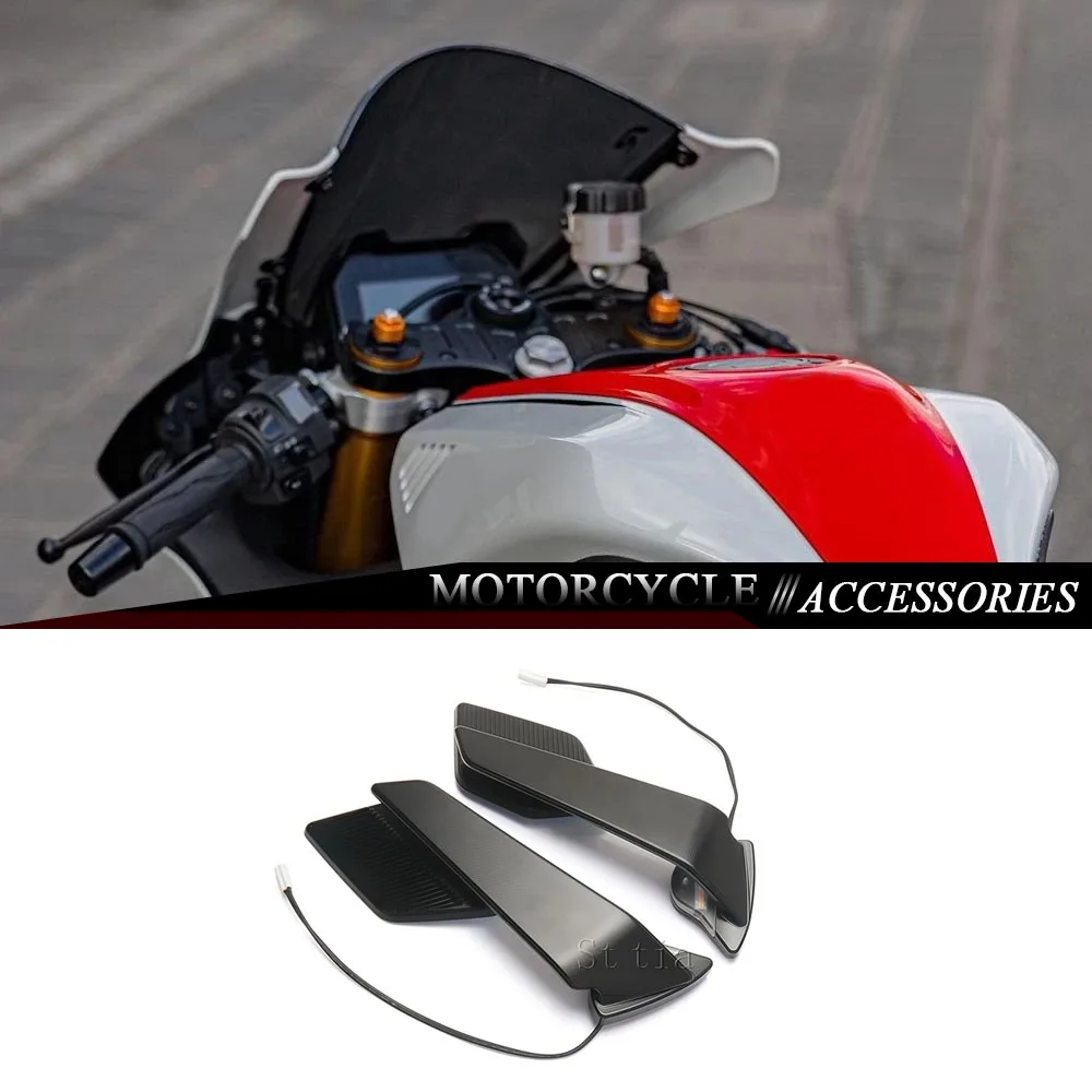 For Yamaha YZF R6 2017-2020 YZF R7 2021-2025 YZF R1 2015-2019 Motorcycle CNC Rearview Mirror Stealth Sport Winglet Mirrors