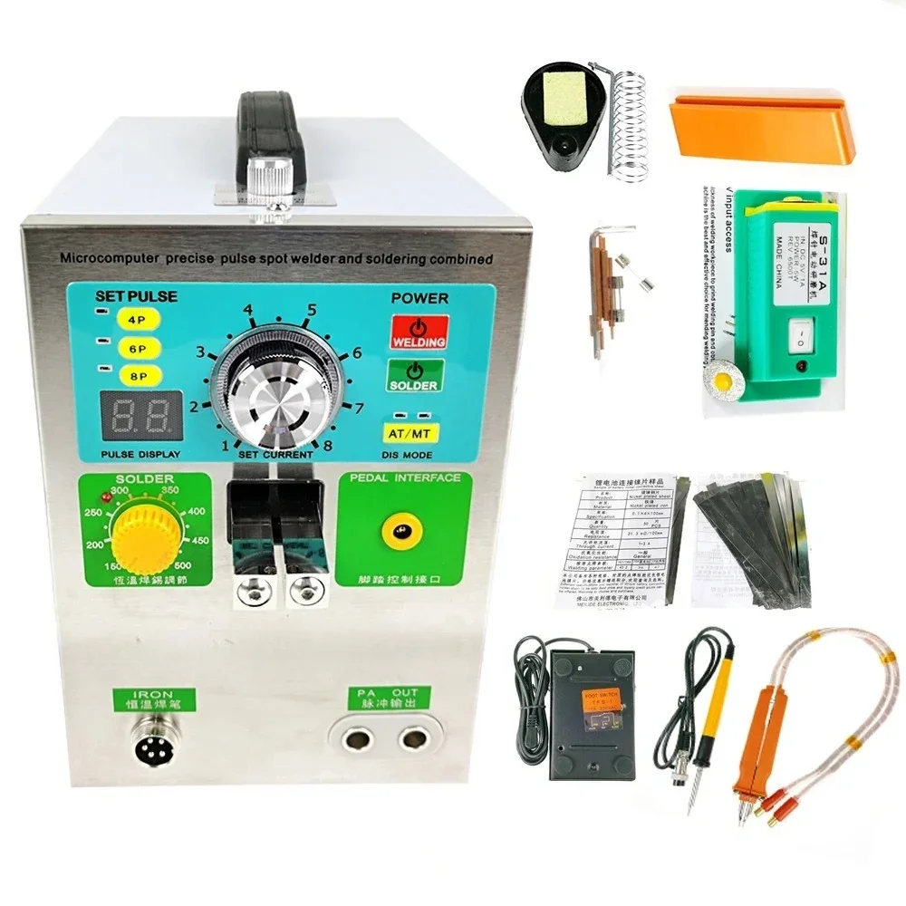 Welder 3.2KW Pulse Spot Welding Machine Constant Temperature Soldering Iron Pen For Lithium Battery