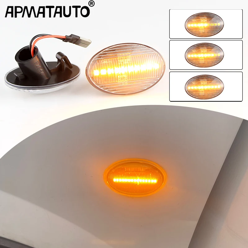 

Dynamic Side Marker Turn Signal Lights For Opel Corsa B C Astra F Combo B C LED Blinker Sequential Lamp for Vauxhall/Chevrolet
