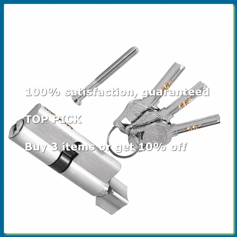 ●70mm Cylinder Lock Accessories Indoor Zinc Alloy Door Lock Cylinder European Standard