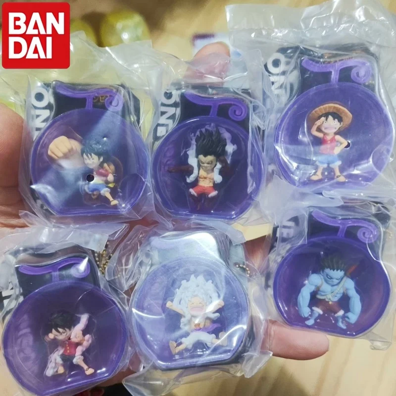 

Оригинальные игрушки-гашапоны Bandai: миниатюрный кулон-капсула «Дьявольский фрукт» Монки Д. Луффи (Ника) из One Piece, модель из мультфильма/аниме, подарок
