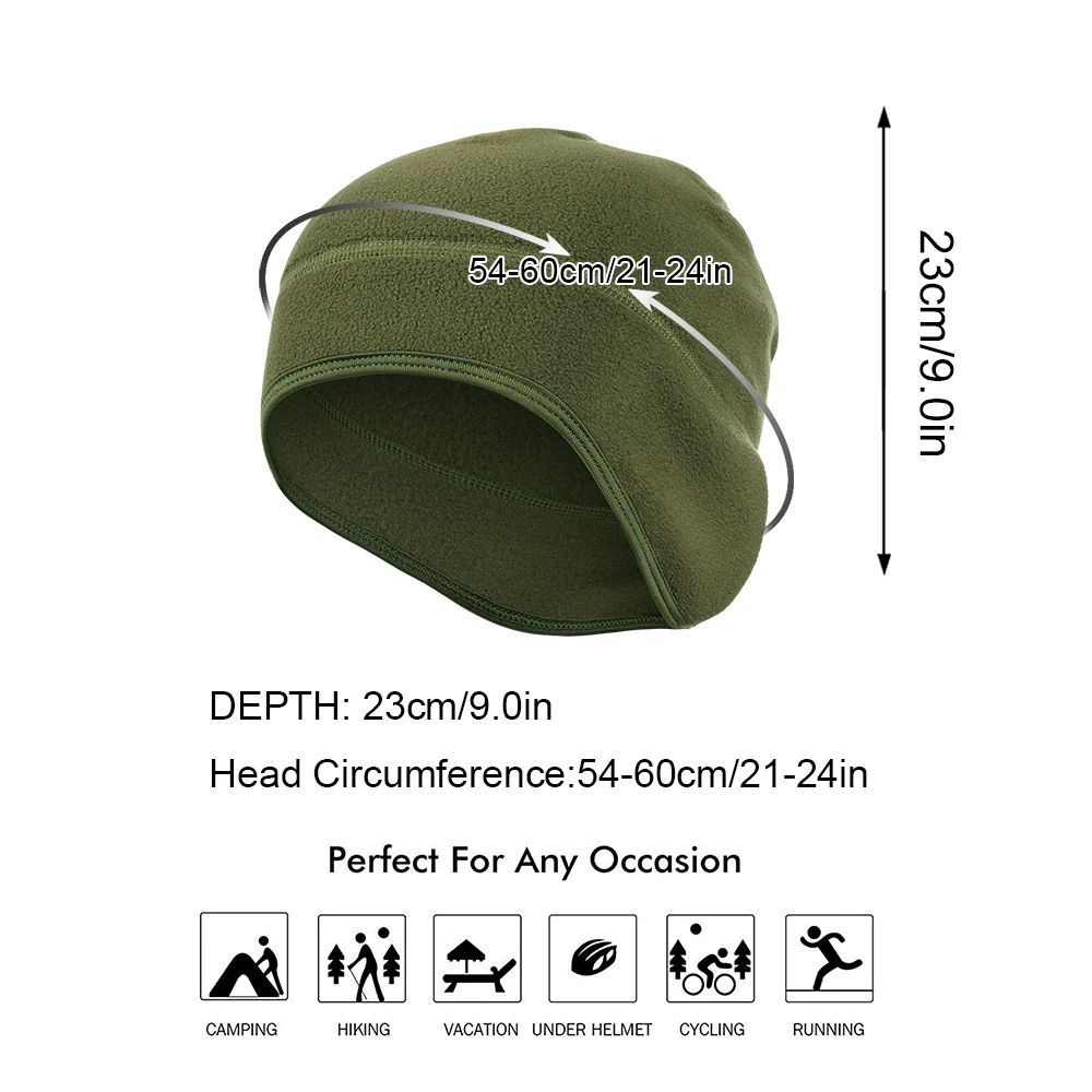 Winter Hats Thermal Fleece Running Caps Ear Warmer Cover Sports Ski Snowboard Hiking Cycling Ski Windproof Soft Cap Men Women