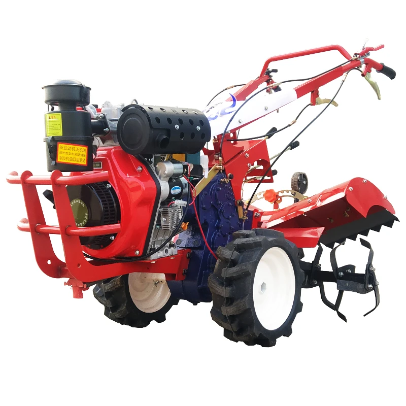 

Direct connection micro tiller thick shaft high horsepower full gear cultivator multi-functional diesel rotary tiller