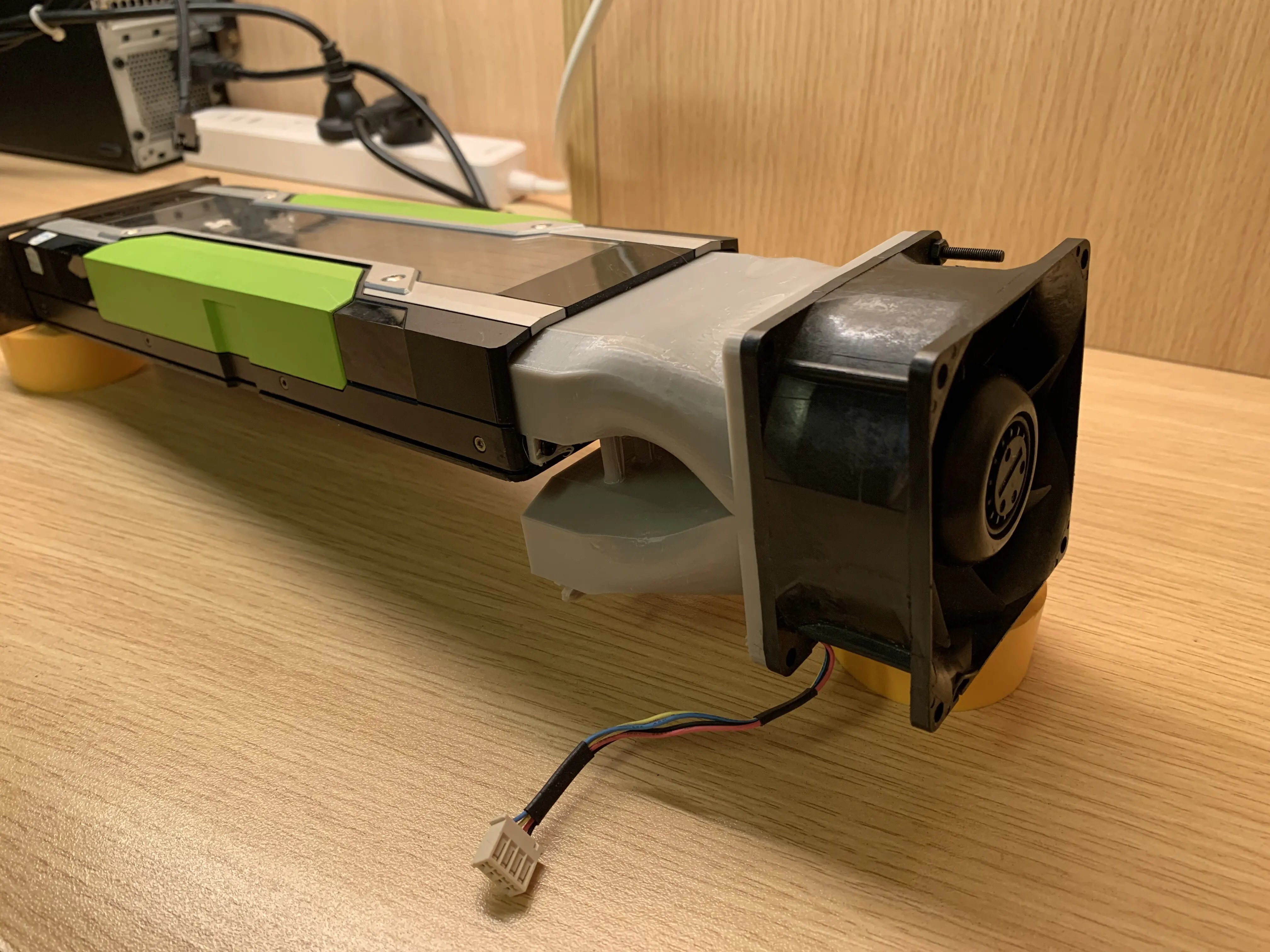 New Active Cooling Upgrade: 8CM Dual Fan Kit for NVIDIA for Tesla P40 / M40 Graphics Cards Dual 8cm Fan Kit, 4-Pin PWM