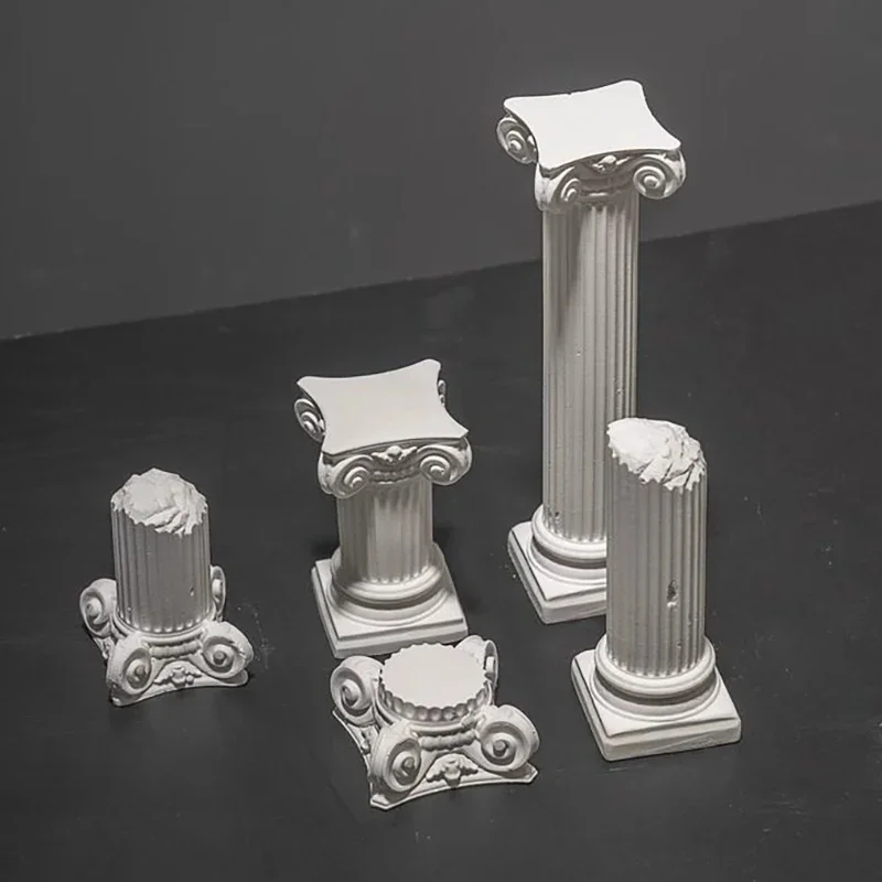 Greek Roman Column Baroque European Architectural Ornaments Photography Set Props Gypsum Column Decoration Ornaments