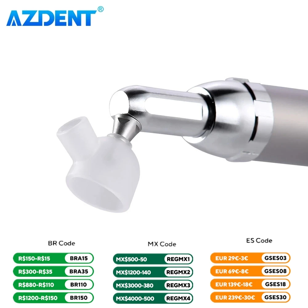 2 SZTUK Dental Tiny Cover Powder Dust Proof AZDENT Cap SandTrap Autoclave pasuje do mikropiełkarki do ścierania powietrza z tlenku glinu