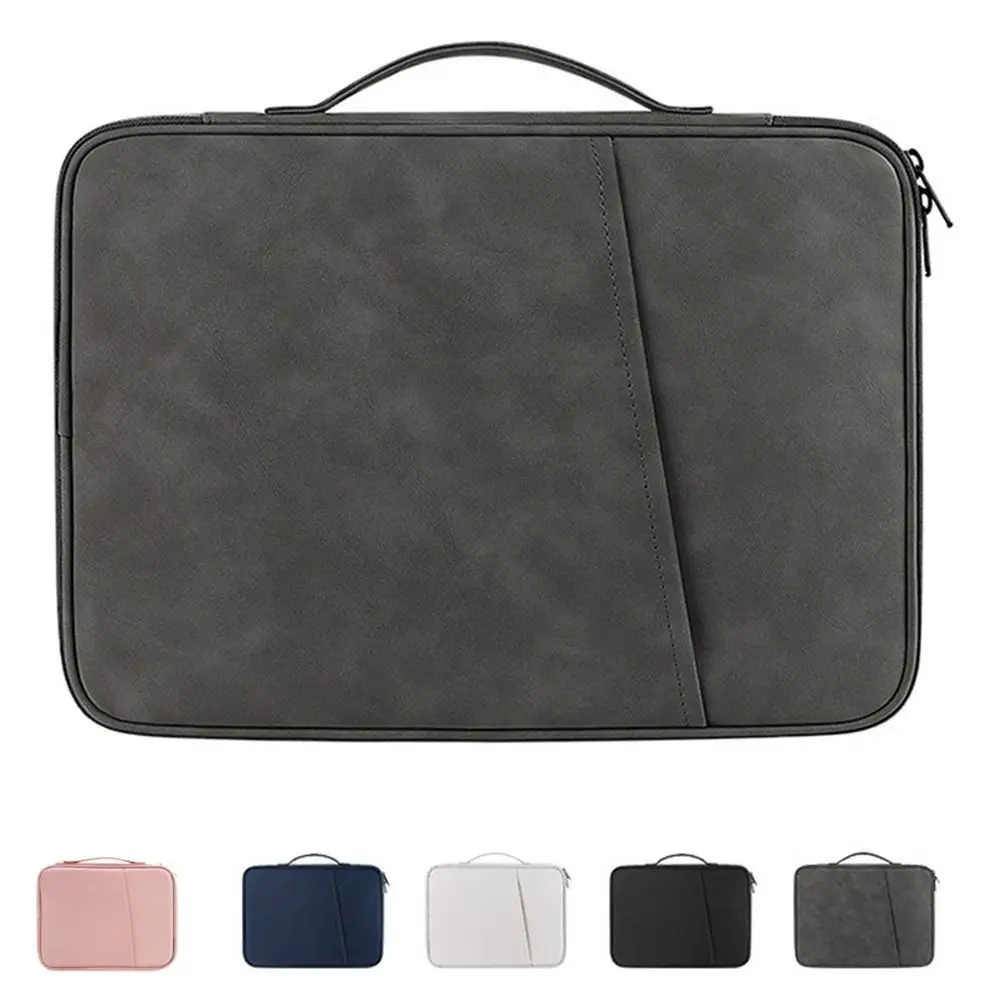 Professional Anti-fall Tablet Bag Shockproof Large Capacity Laptop Handbag Case Plush Lining Multilayer Protective Pouch Outdoor