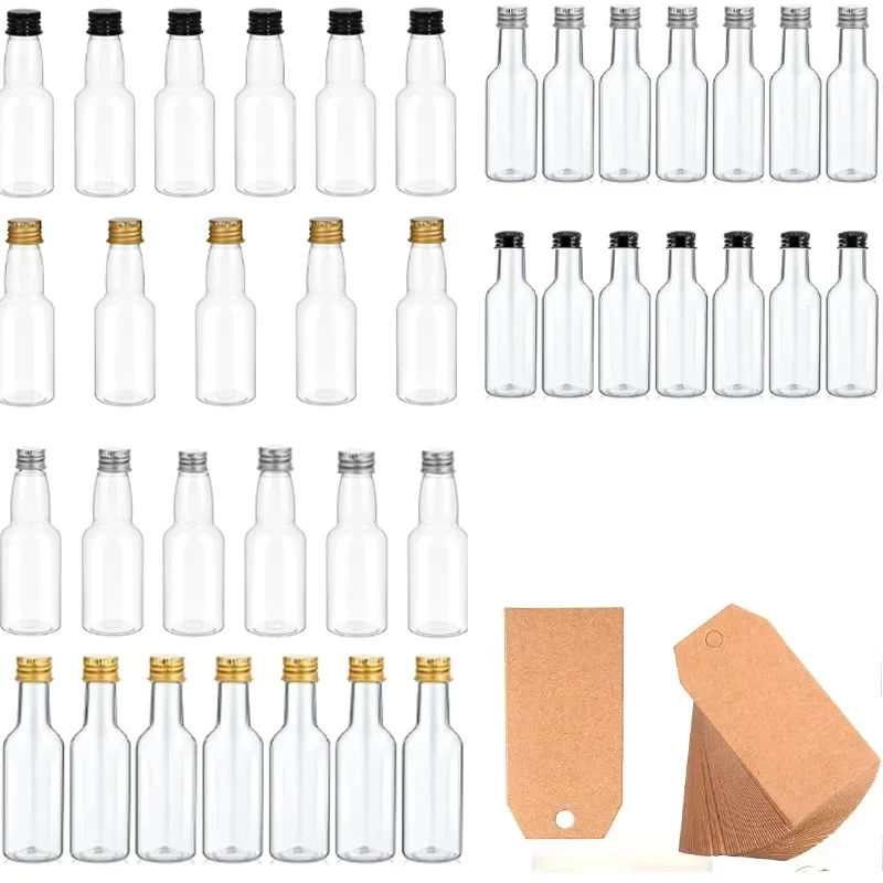 30Pcs 30ml-150ml Portable Plastic Spirit Bottle Party Supplies Small Mini Liquor Bottles Set Wine Bottle Alcohol Shot Bottles