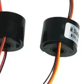 Conductive Slip For Ring 2 4 6 Channels 7MM Hollow Shaft 300RPM 1.5A For Rotating Dining Table Camera Robot Automation Pa