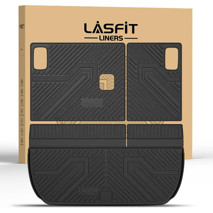 

AllWeather TPE Custom Fit Cargo Mat with Backrest Mat for Chevrolet Chevy Traverse 20092017 and Enclave 20082017 Durable Black