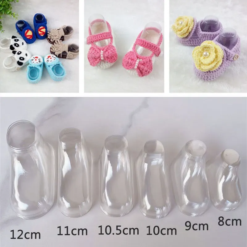 10Pcs/Set Transparent Baby Shoe Holder Foot Mold Socks Model Baby Shoes Short Boots Display Equipment Anti-Squeeze Shoe Support