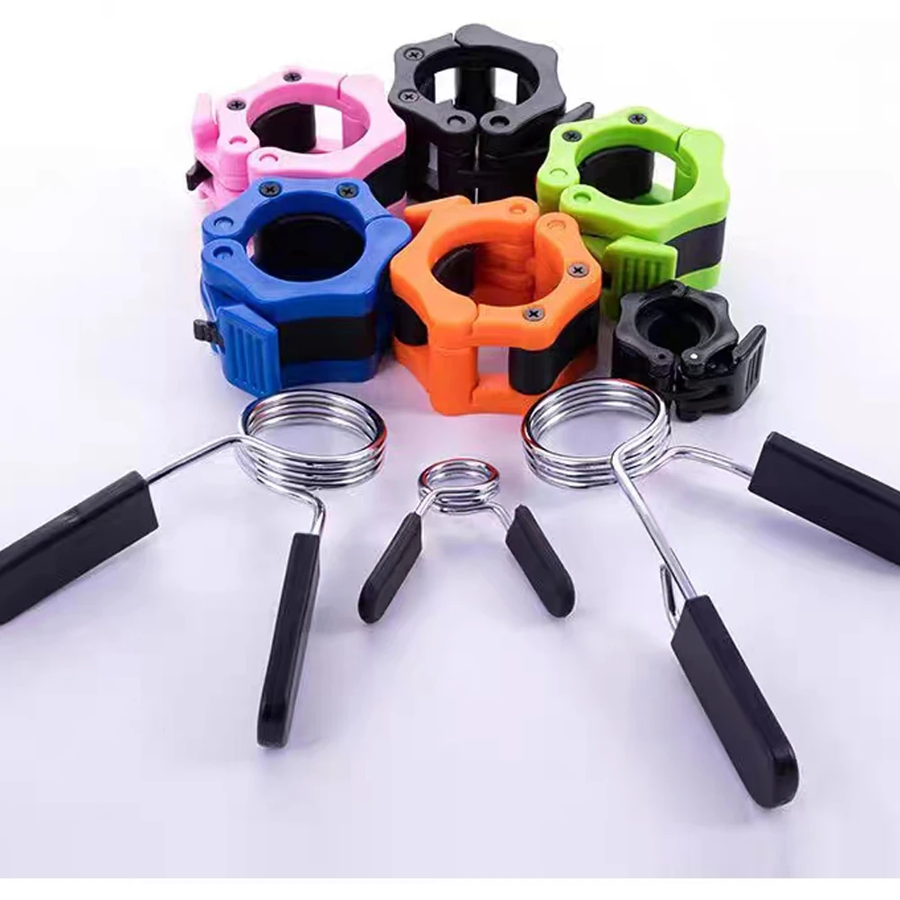 Barbell Clip Collars for Weight Bar and Dumbbell Handles 2 Inch or 1 Inch piece