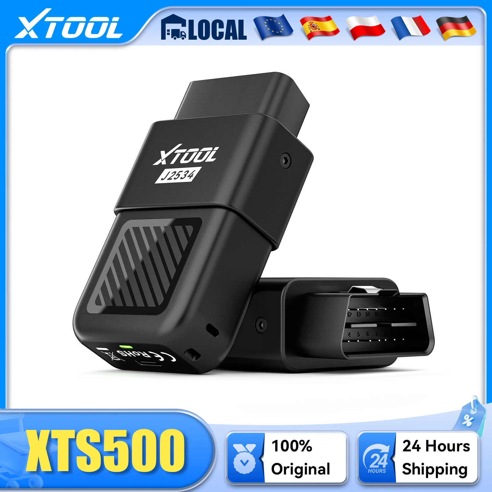 Outil de diagnostic XTOOL XTS500 OEM J2534, outil de programmation ECU J2534, scanner de diagnostic complet du système, programmeur de module ECU avec J2534 Pass-Thru, programmeur J2534