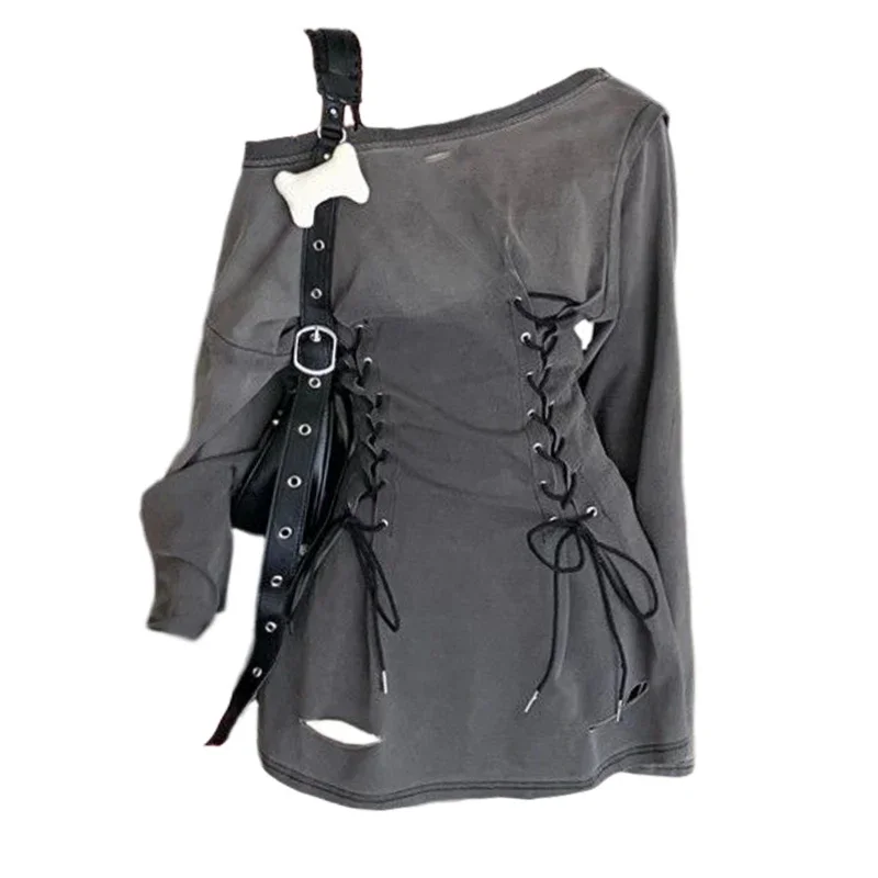 

Vintage Skew Drawstring Solid Causal Women Dress All Match Off Shoulder Dresses Sexy Fashion Elegant Slim Vestido De Mujer