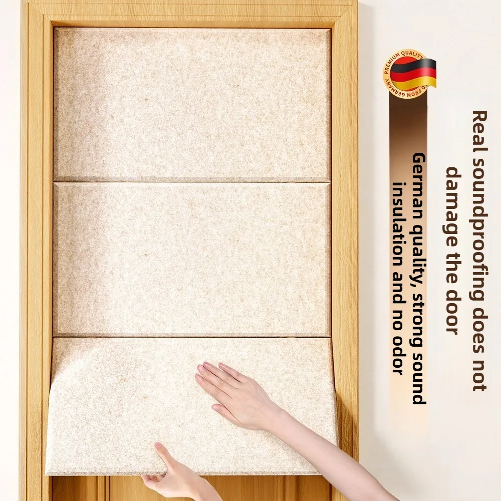 30x60cm 5 Pcs Felt Acoustic Panel Soundproof Wall Tile Self-Adhesive for Bedroom Walls Doors Home Studio Noise Reduction