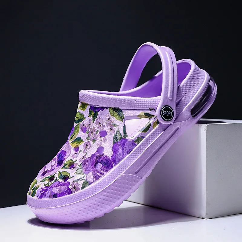 

Женские этнические сабо 2006 года с мягкой подошвой, универсальные (два способа ношения): для пляжа, бассейна, сада, дома, а также для медсестер.