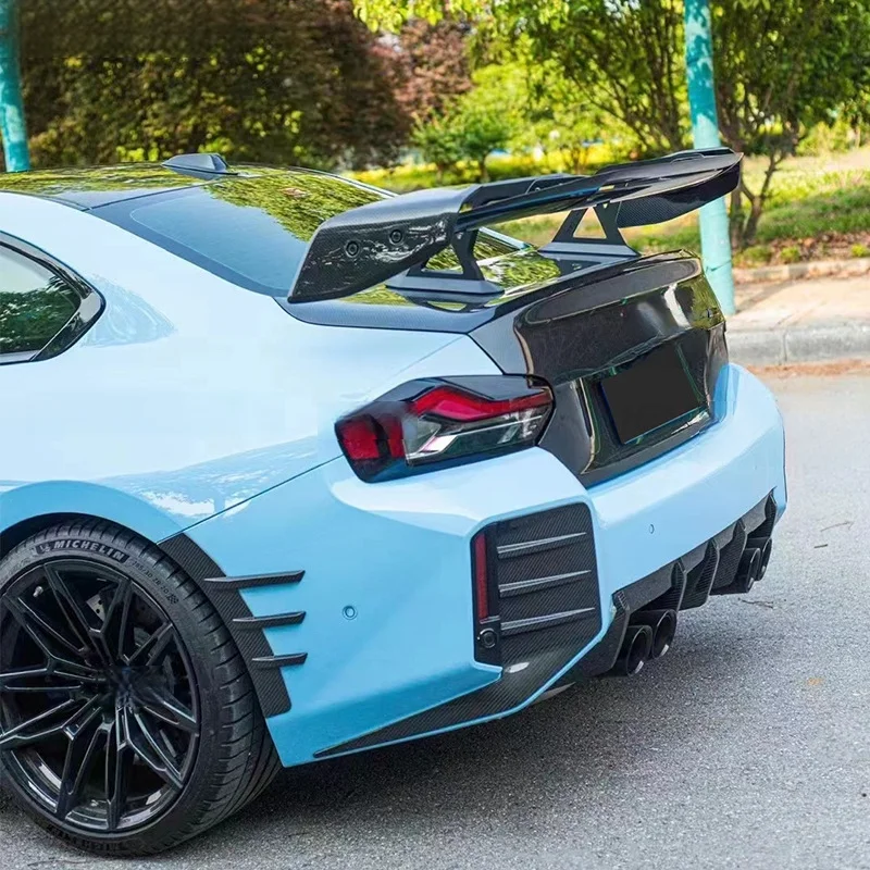 High Level Material Carbon fiber modified spoiler universal rear wing for  3 Series G80 G82 F80 M3